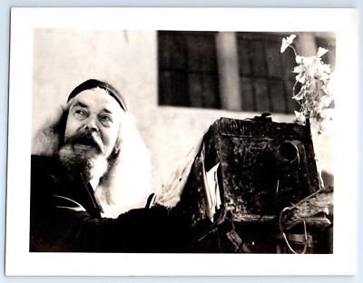 Man with Camera Director Original Photograph Antique Unnamed 6''x8'' c.1940