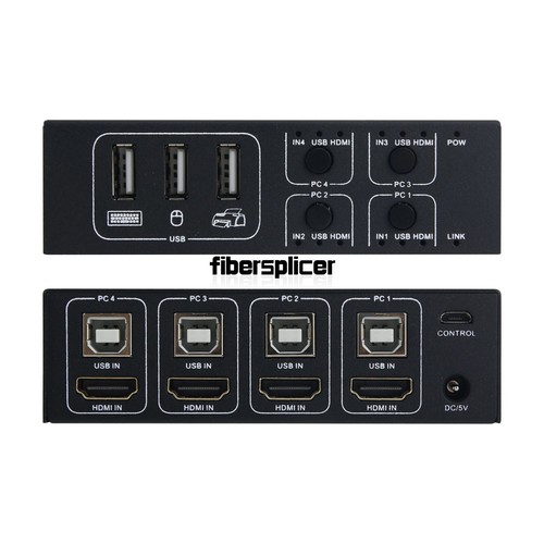 4K HDMI Switch KVM Four Port Switcher 4 Input and 1 Output USB KVM Display - 第 4/7 張圖片