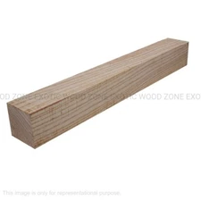 4 Pcs White Ash Turning Wood Lumber Boards 2x2x18 Square Blocks-Free US Shipping