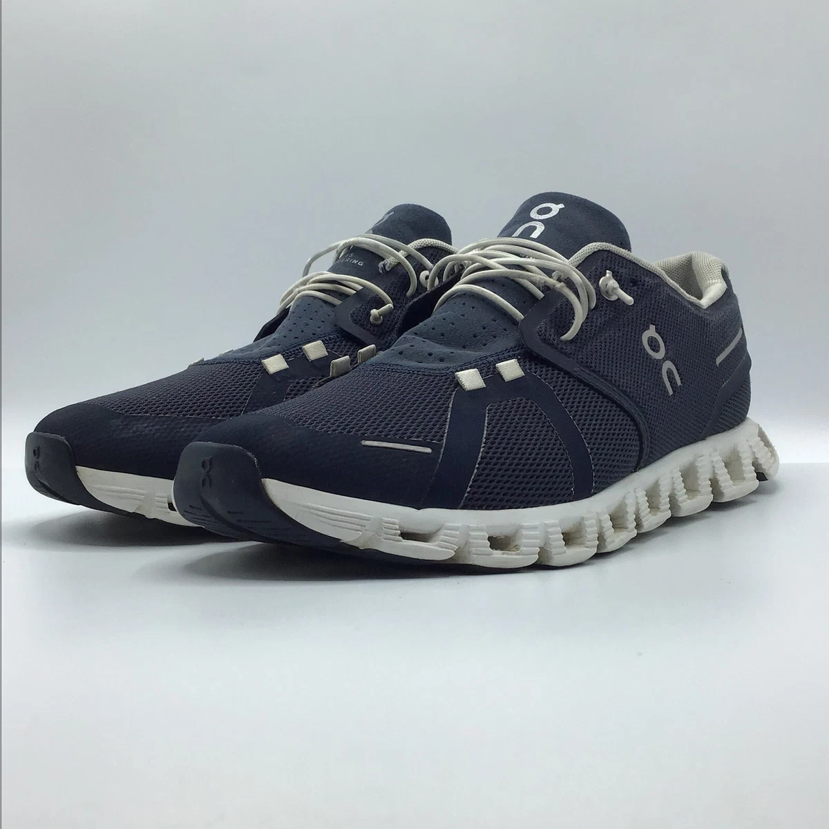 On cloud 5 midnight navy blue running athletic sneakers mens size