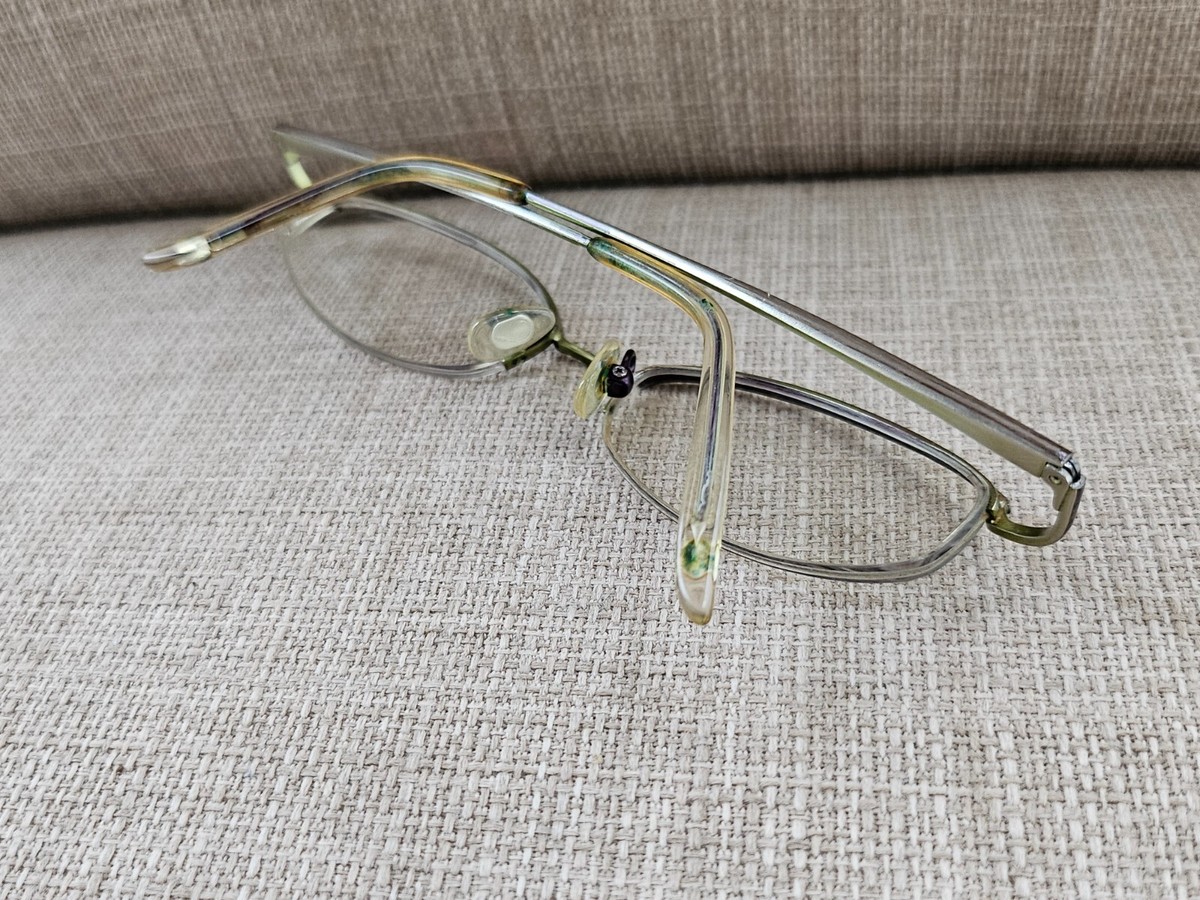 Nine West Vintage Glasses/Eyeglasses Frame Purple/Gold Tone 