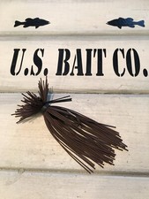 3 Inch Finesse Bass Jig Skirts Living Rubber Lot Of 10 Color Solid Brown