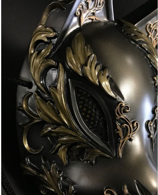 Japanese Fox Kitsune Mask Gothic Metal Silver FRP Steampunk Japanese Fox Kitsune Mask Gothic Metal Silver FRP Steampunk