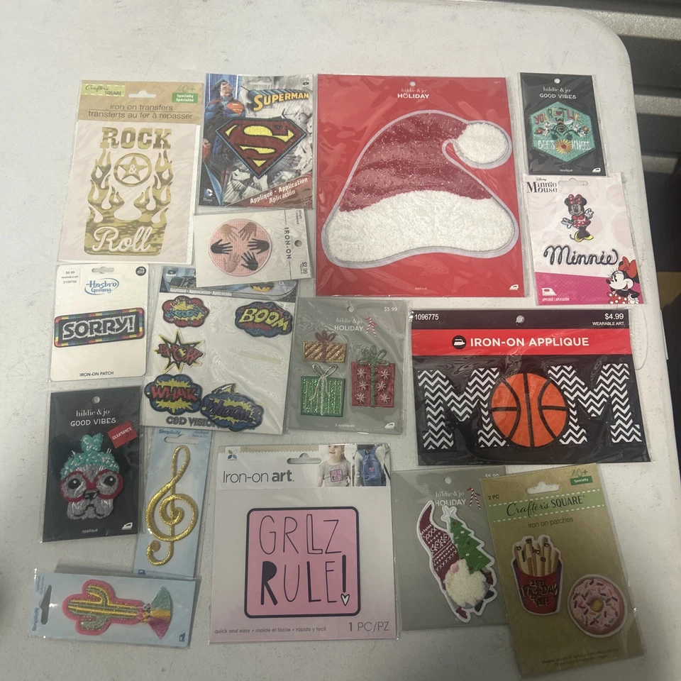 150 Iron On Applicants Huge Mixed Patch Lot, New, Sew-On & Iron-On - Image 4 of 4