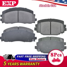 Front & Rear For 2012-2019 Dodge Grand Caravan Journey Ceramic Brake Pads