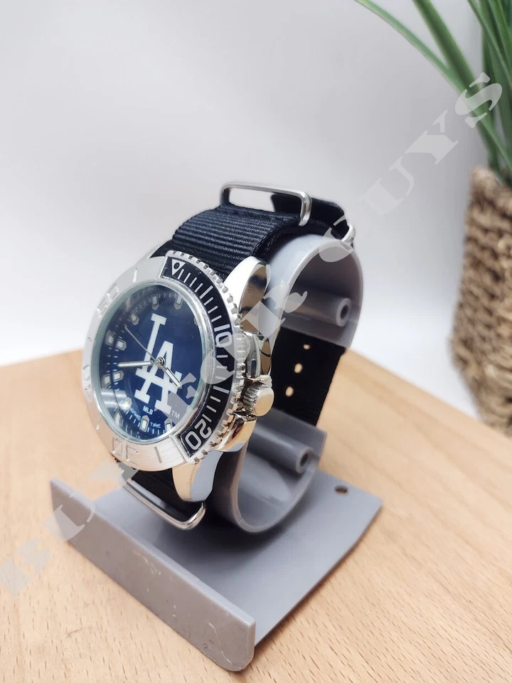 LA Dodgers MLB Starter Men's Watch - Black Watch - Nylon Watch - Dodgers Watch - Image 3 of 4