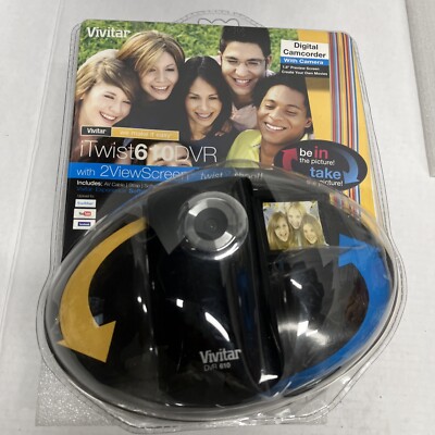 Vivitar DVR-610 2 GB Camcorder -  Black Digital Camcoder With Camera New Sealed