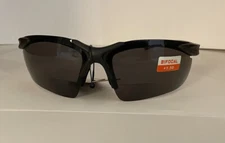 Global Vision Apex Glasses +1.5 Magnification Black Frames w/Dark Lens