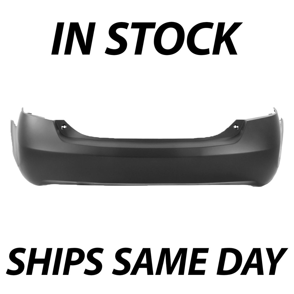 Primered Rear Bumper Cover for 2007-2011 Toyota Camry V6 Dual Exhaust