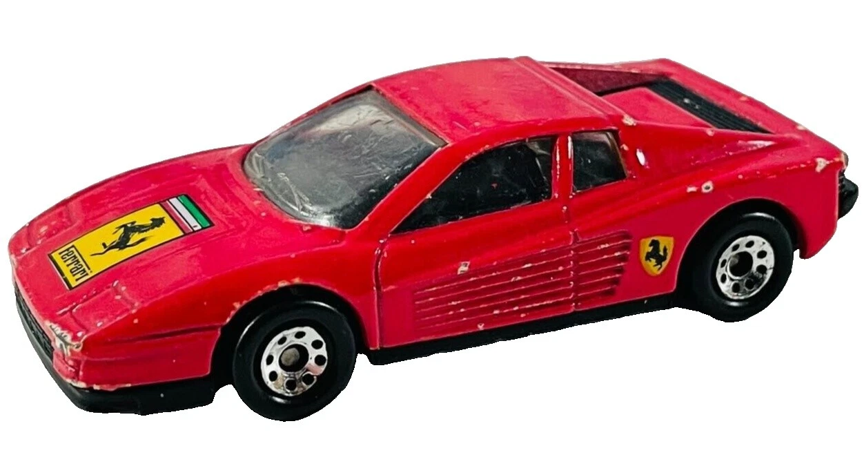 Matchbox Ferrari 1986 año del vehículo Vintage fabricación Diecast coches, camiones y camionetas