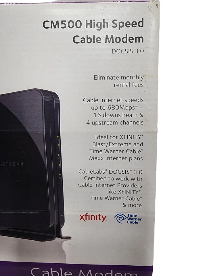 NetGear CM500 High Speed Internet Cable Modem Docsis 3.0 - Image 2 of 4