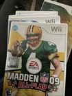 Madden NFL 09 All-Play Wii Game Complete With Manual SH