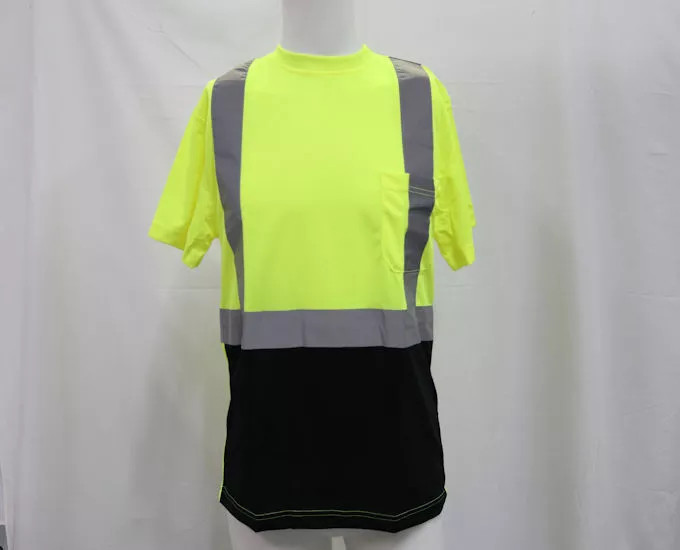 Футболка с черным низом SAS Safety 690-1659 ANSI Class 2 желтая большого размера - 10 штук в упаковке 15290₽