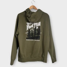 Bob’s Red Mill Hoodie Sweatshirt Large Green Employee Unisex Merch Graphic Print