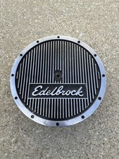 Edelbrock Elite Series Air Cleaner 14 Finned Aluminum Top W Filter Base Edelbrock Elite Series Air Cleaner 14 Finned Aluminum Top W Filter Base