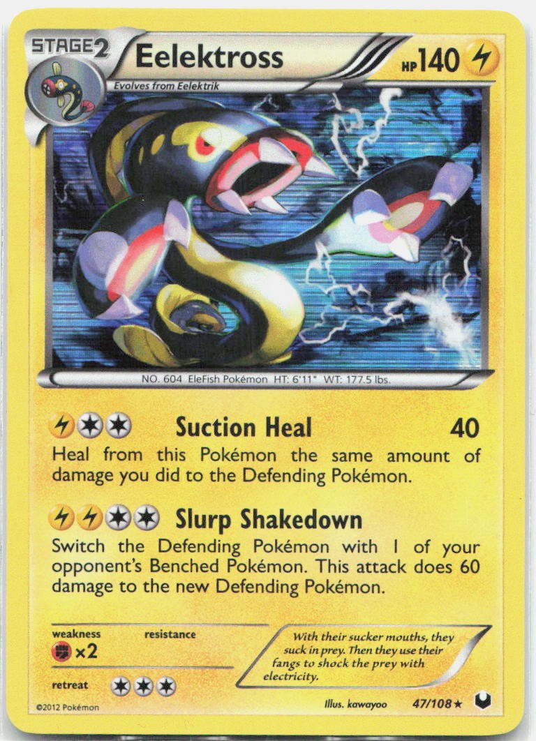 Eelektross Holo Rare Dark Explorers 47/108 LP