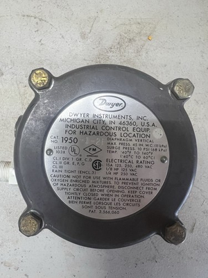 #ad Dwyer Instruments 1950 1 2F Hazardous Location Pressure Sensor $50.00