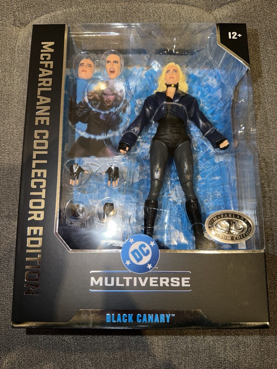 希少 マクファーレントイズ DCマルチバース ブラックキャナリー プラチナ版 McFarlane Collector Edition #54 DC Multiverse Black Canary