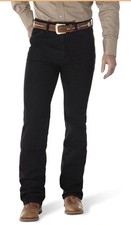 Men's Wrangler  Cowboy Cut  Slim Fit Stretch Jean 938BLK Black 32 x 36 NWT