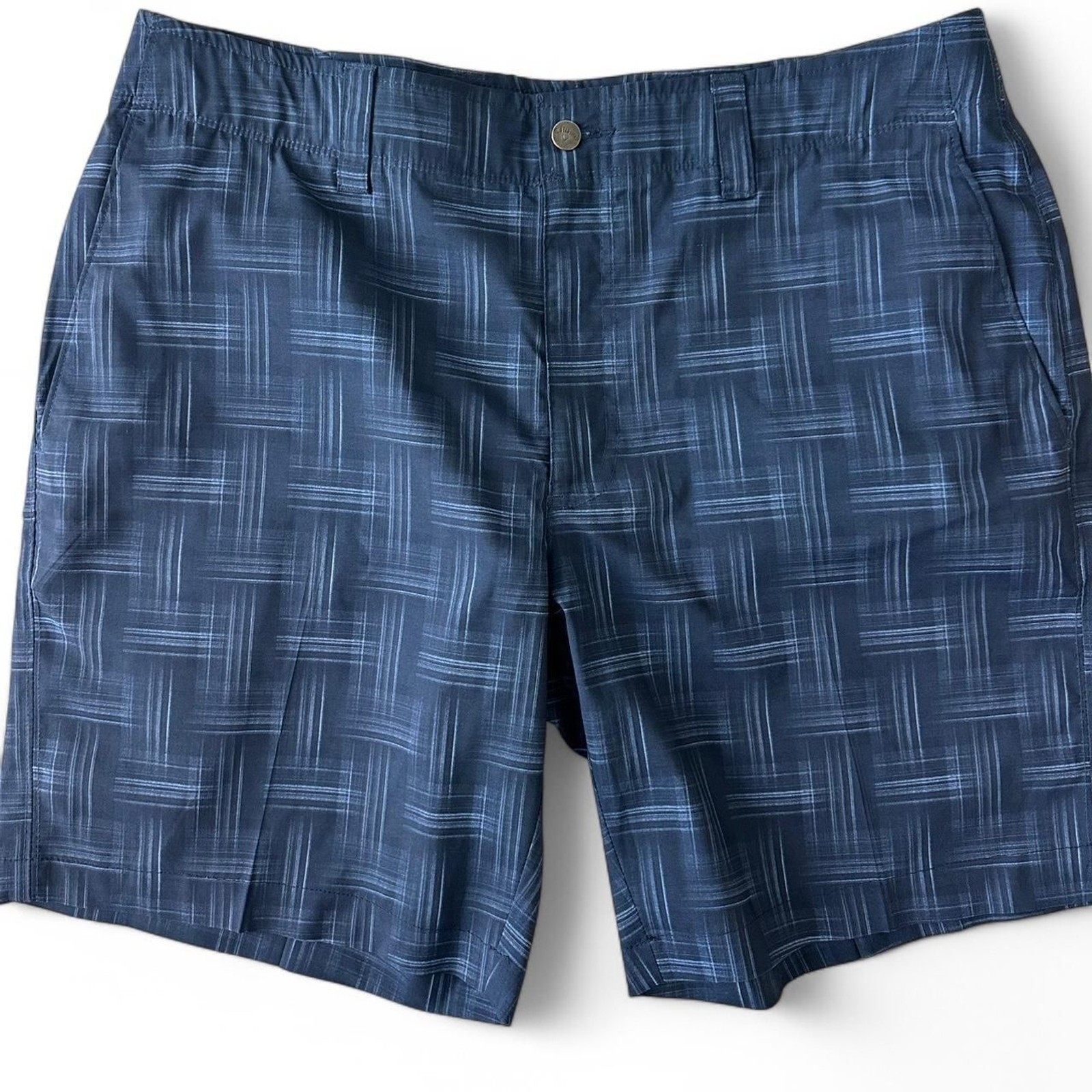 Callaway Men’s Blue Plaid Golf Shorts Size 34 Quick-Dry