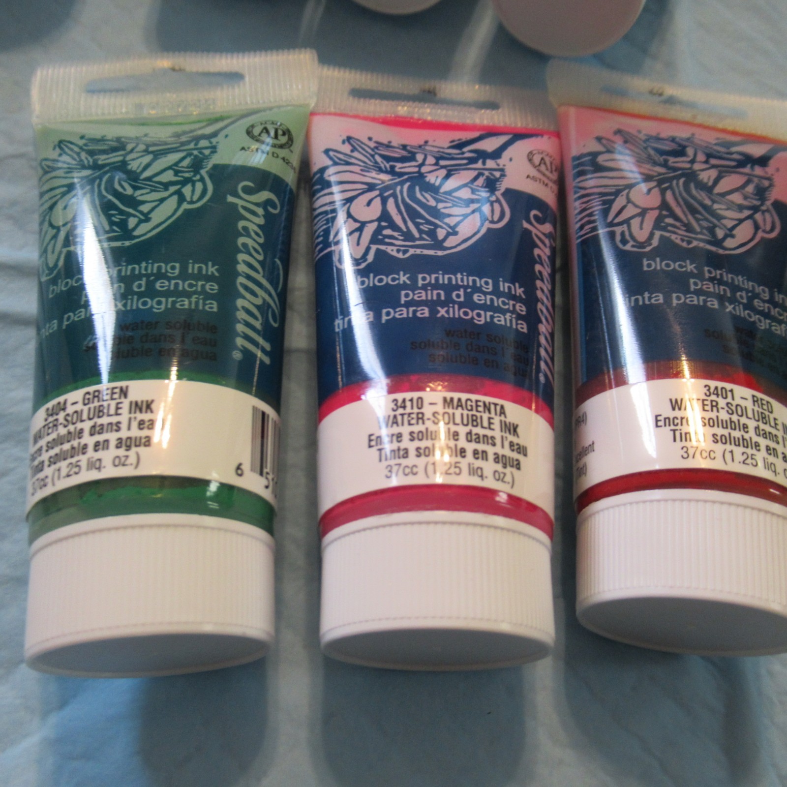 LOT OF 14 TUBES OF SPEEDBALL BLOCK PRINTING INK