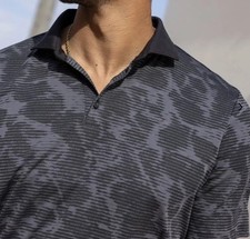  99 NWT Travis Mathew Study Abroad Golf Perfect Polo Shirt Men  s Small Black