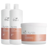 Wella Fusion Intense Repair Shampoo 1000Ml Conditioner 1000Ml Mask 500Ml