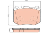 TRW GDB2081 BremsklöTze, BremsbeläGe FüR MERCEDES-BENZ C-CLASS (W205)