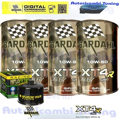 Bardahl XT4R 10W60 Ölwechselkit + Filter Für BMW K1300 S Sport 2012