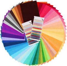 60Pcs 15" 12" 2Mm Thick Soft Felt Fabric Sheet 60 Assorted Dark Series Colors