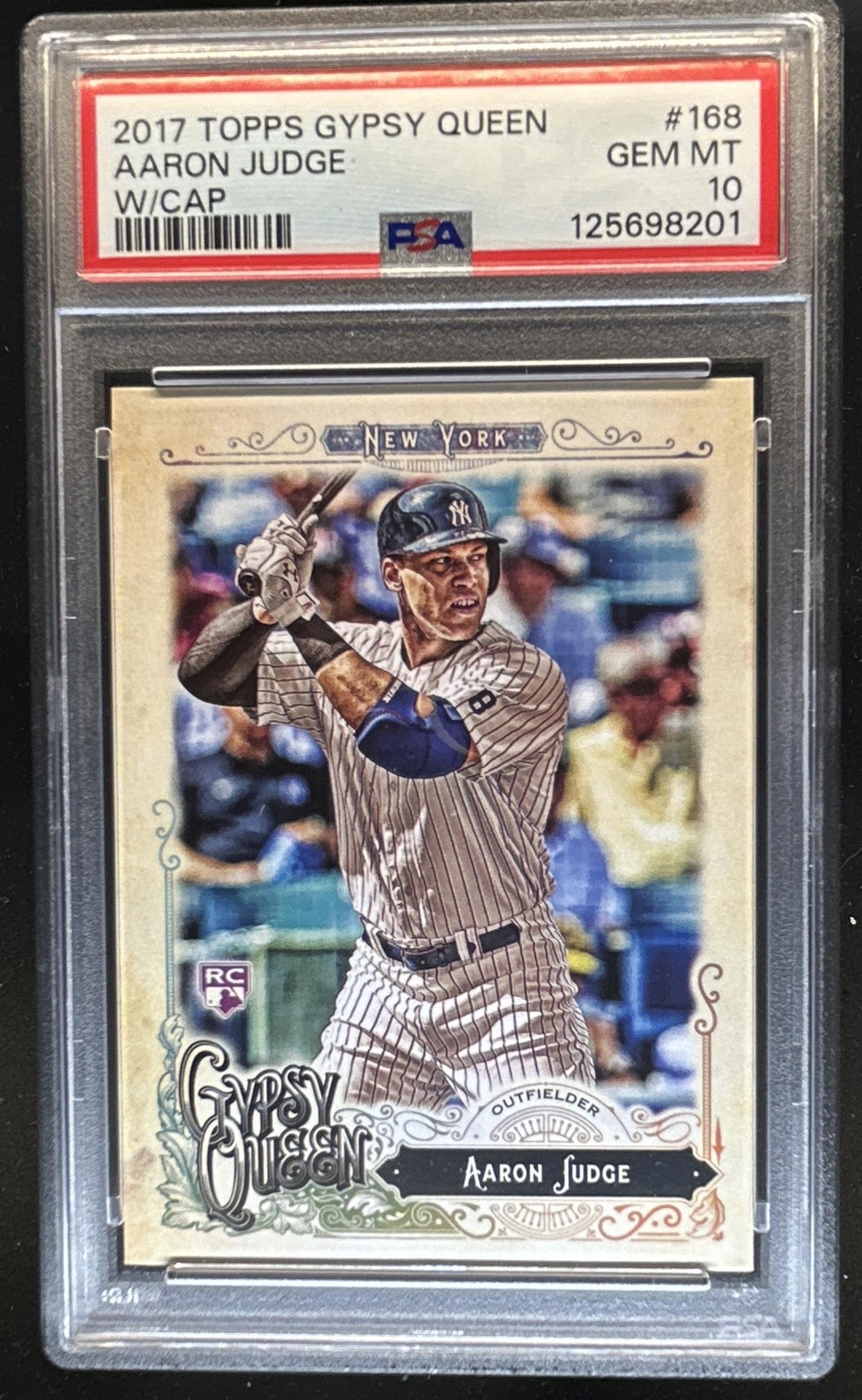 2017 Topps Gypsy Queen Aaron Judge Rookie RC #168a Yankees PSA 10 GEM MINT