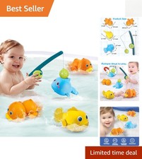 Educational Floating Bath Toys for Toddlers - Magnetic Fishing Fun Set