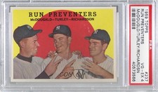 1959 Topps Gil McDougald Bob Turley Bobby Richardson #237 PSA 4 0q5