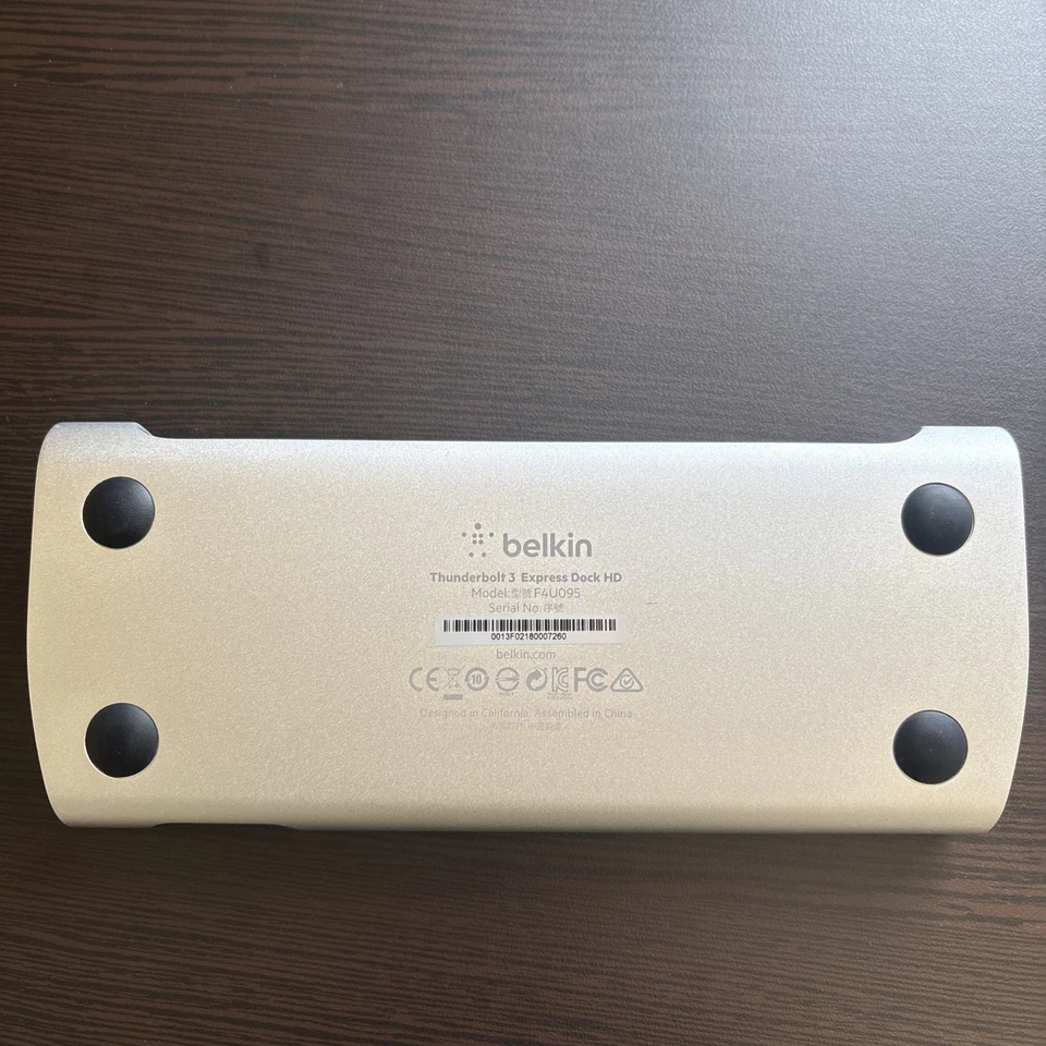 Genuine Belkin Thunderbolt 3 Express Dock HD F4U095 [UNIT ONLY]  - Image 2 of 4