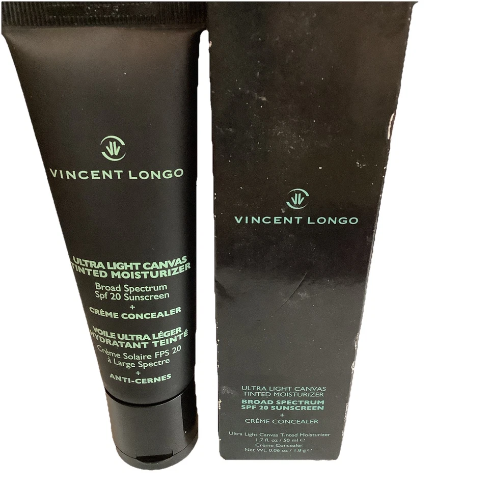 Vincent Longo SPF20 Concealer #4 UltraLight Canvas Tinted Moisturizer New In Box - Image 3 of 3