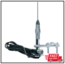 AM/FM Mirror Mount Stainless Steel Antenna Kit with 2 In. Shock Spring, 28 In.