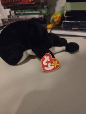 Ty Beanie Babies Waves the Orca Whale Plush Toys - 4084