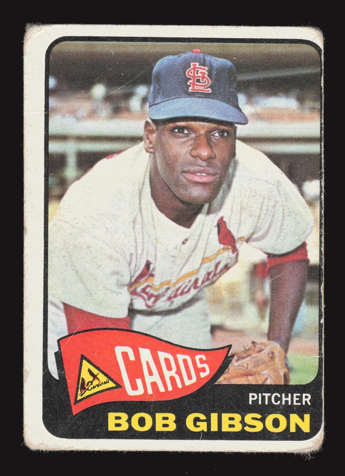 Bob Gibson 1965 Topps #320 TYW7 wrinkle