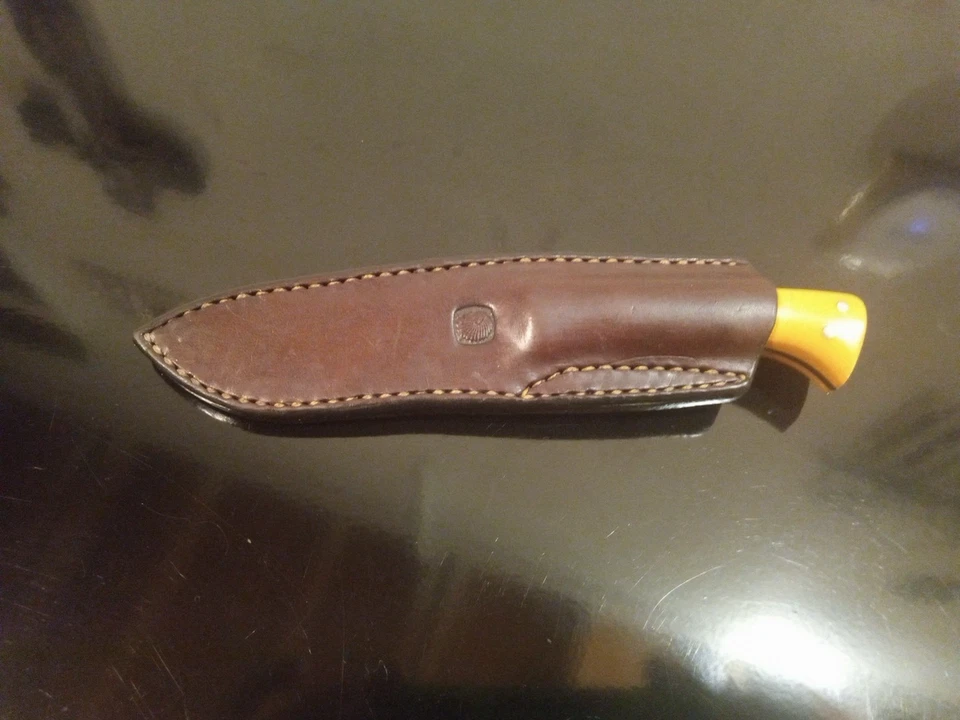 Cuchillo y funda EDC de hoja fija personalizada vintage raro coleccionable, BARMINSKI 7,75"" Foto 3 de 4