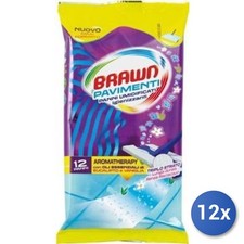 12x Paquete Brawn Paños Para Suelos X 12 Humedecidos