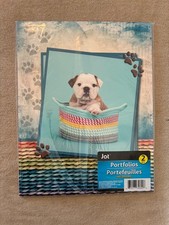 Jot, Portfolios, Set of Two 3-Hole 2-Pocket Portfolio Folders, New in Package