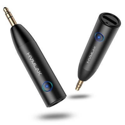Bluetooth 5.3 Car Aux Adapter With Enhanced Microphone 3.5mm Jack For Car Home S