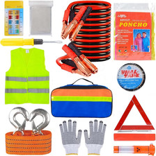 12 in 1 Car Emergency Kits, Auto Safety Tools Car Breakdown Kit Included Warnin