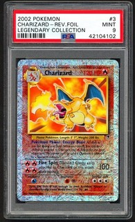 Pokemon Karten PSA 9 Charizard 3/110 Legendary Collection Reverse Holo MINT