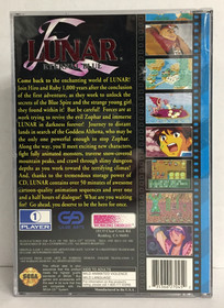 LUNAR II 2 Eternal Blue SEGA CD Case & Game NO MANUAL Authentic TESTED & WORKING