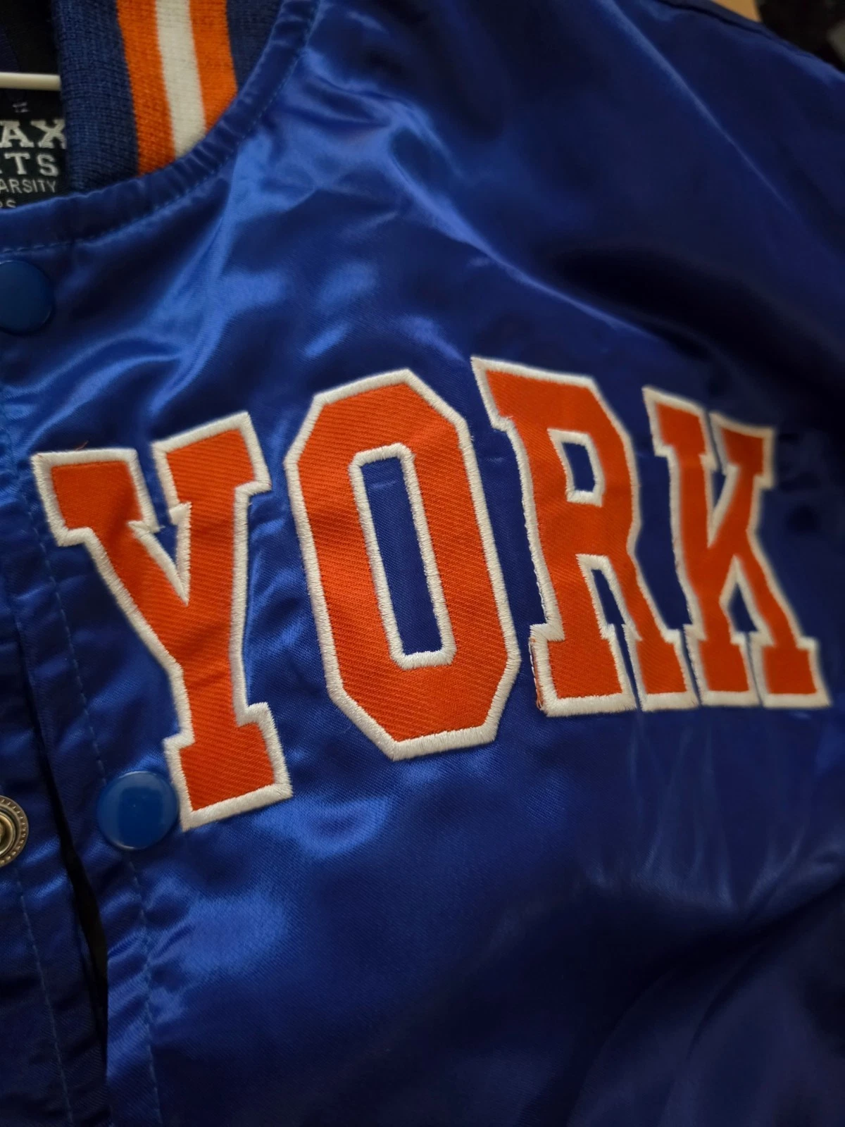 New York 90's Satin Starter Jacket - Men's XL - product detail image 5