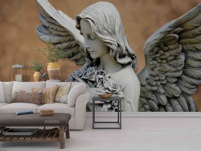 3D Angel Statue Wall Murals Wallpaper Murals Wall Sticker 18