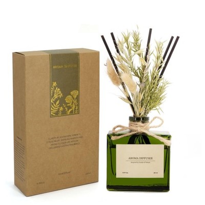 GAGINGOOLD Ebony Rose Reed Diffuser 6.09oz w/ Sticks & Dried Flowers