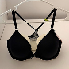 Maidenform SmartZone Underwire Racerback T-Shirt Bra 36B Black MPN 07112