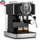 Espresso Machine 20 Bar, Retro Espresso Maker with Powerful Milk Frother Steam P